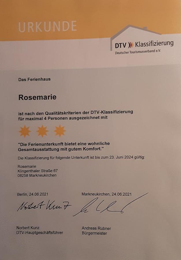 Ferienhaus Rosemarie Erlbach Vogtland المظهر الخارجي الصورة